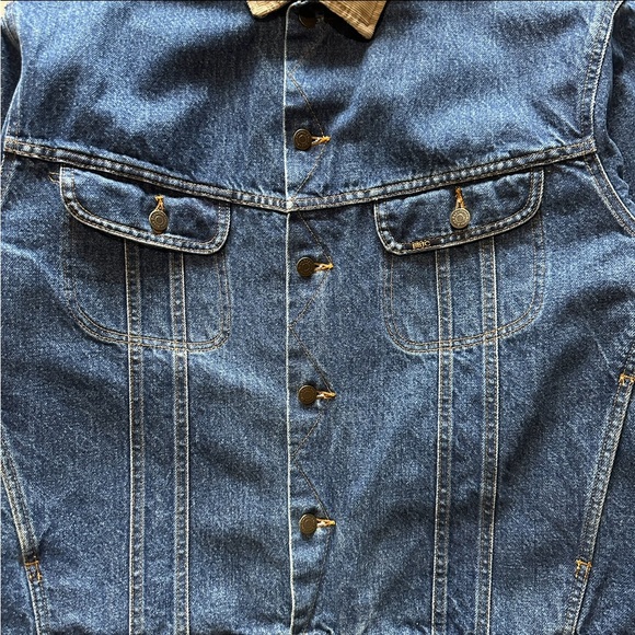 vintage blue jay blanket denim jacket - Picture 3 of 6